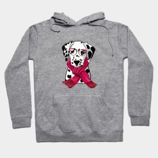 Dalmatian with scarf Hoodie